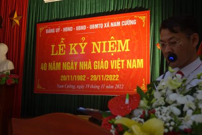 XÃ NAM CƯỜNG KỶ NIỆM 40 NĂM NGÀY NHÀ GIÁO VIỆT NAM