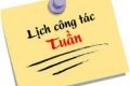 LỊCH CÔNG TÁC