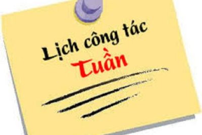 LỊCH CÔNG TÁC