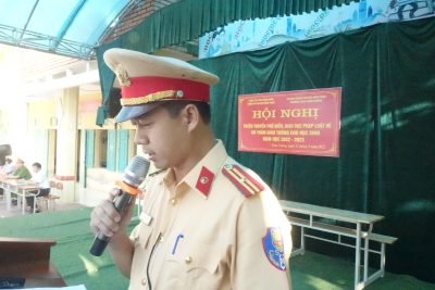 Hội nghị tuyên truyền, phổ biến, giáo dục pháp luật về an toàn giao thông cho học sinh